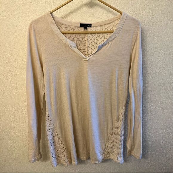 RXB Long Sleeve V-Neck Top Size Medium - Picture 1 of 4